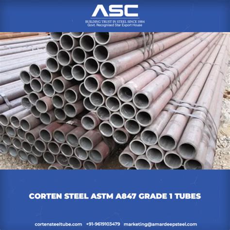 corten steel box footing|corten a847 steel tube.